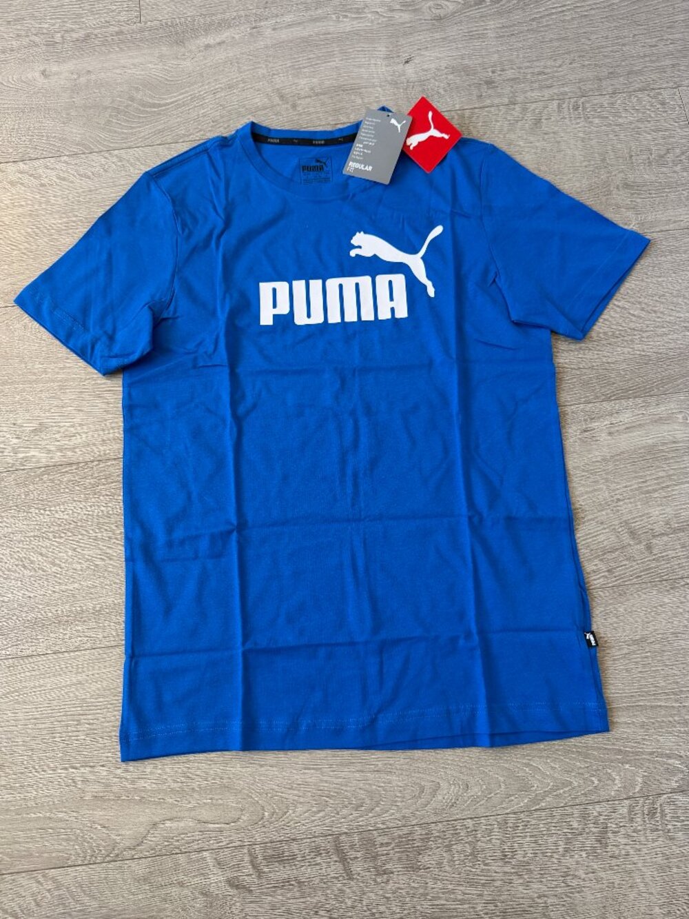 PUMA Blue Logo T-Shirt NWT Men's Size S